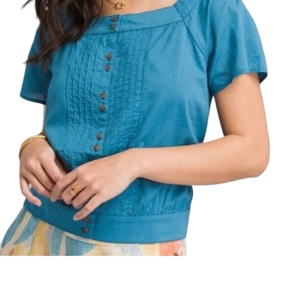 Prana Araceli Blue Top Size XS